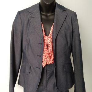 TALBOTS "Faux Denim" Dress Suit